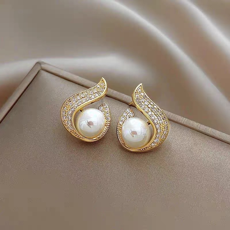 Aritos Perlas de Sirena - Estilo Coreano R45