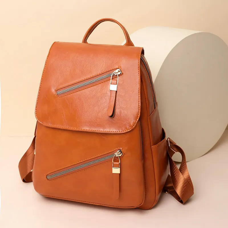 Nueva Mochila Dama Casual Marrón – D6774